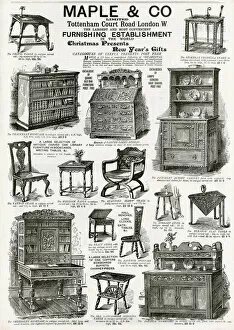 Images Dated 6th December 2017: Advert for Maple & Co furniture 1893