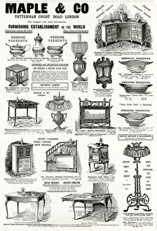 Images Dated 8th December 2017: Advert for Maple & Co furniture 1895