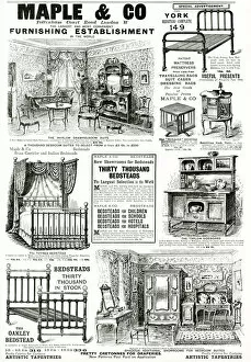 Images Dated 22nd December 2017: Advert for Maple & Co furniture 1896