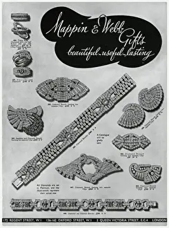 Clips Prints: Advert for Mappin & Webb jewellery gifts 1937