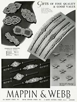 Advert for Mappin & Webb quality jewellery 1938