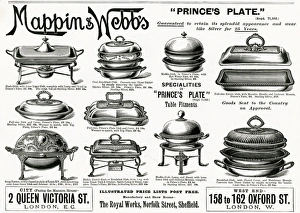 Tureen Gallery: Advert for Mappin & Webbs tableware tureens 1898