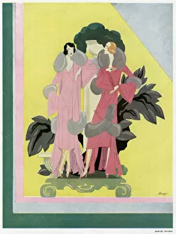 Images Dated 19th February 2016: Advertisement for Marcel Rochas fashions