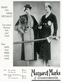 Belt Prints: Advert for Margaret Marks of Knightsbridge 1933