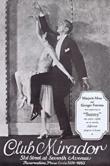 Ball Room Prints: Advert for Marjorie Moss and Georges Fontana appearing at Cl
