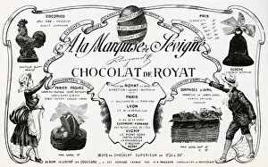 Moulded Prints: Advert for Marquise de Sevigne 1910