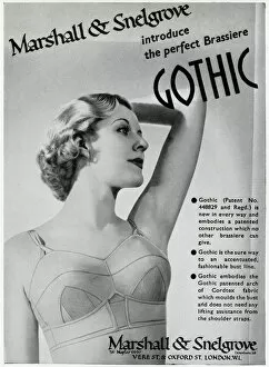 Undergarments Gallery: Advert for Marshall & Snelgrove brassiere 1937