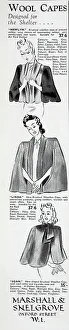 Capes Prints: Advert for Marshall & Snelgrove capes