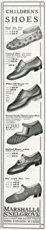 Advert for Marshall & Snelgrove children's footwear 1927
