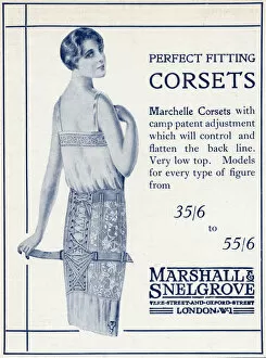 Corsets Gallery: Advert for Marshall & Snelgrove corsets 1925