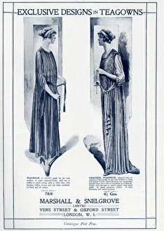 Images Dated 13th October 2017: Advert for Marshall & Snelgrove teagowns 1917
