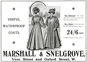 Waterproof Collection: Advert for Marshall Snelgrove waterproof coats 1907 Advert for Marshall