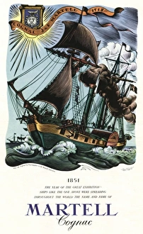 Images Dated 7th January 2012: Advertisement for Martell Cognac