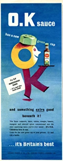 Images Dated 7th September 2017: Advertisement, Masons OK Sauce