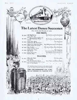 Images Dated 9th May 2016: Advert for His Masters Voice latest dance successes