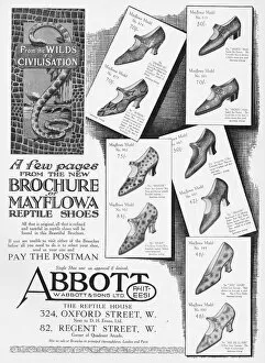 Abbott Gallery: Advert for Mayflowa Reptile shoes for Abbott and Sons Ltd