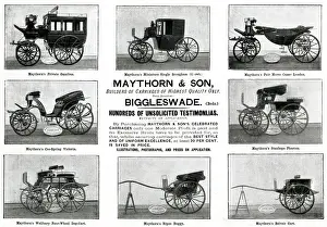 Canoe Prints: Advert for Maythorn & Son, builders of carriages 1897