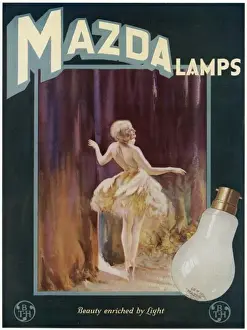Advert for Mazda light bulbs