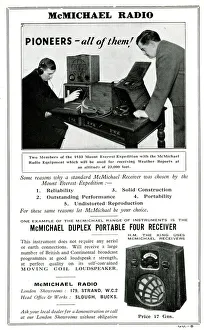 Everest Gallery: Advert, McMichael Radio