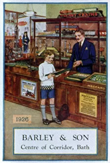 Bath Collection: Advertisement for Meccano, Barley & Son, Bath