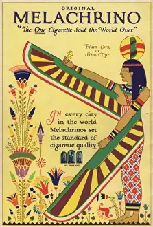 Advert for Melachrino cigarettes, 1925