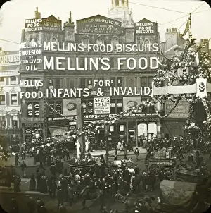Advertising Mellins Food at Ludgate Circus