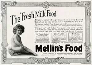 Images Dated 8th March 2016: Advert Mellins fresh milk for babies