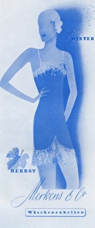 Images Dated 11th October 2011: Ad for Merkens lingerie