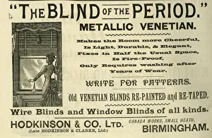 Metallic Prints: Advertisement, Metallic Venetian Blinds