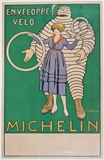 Images Dated 1st December 2016: Advertisement for Michelin bicycle tyres