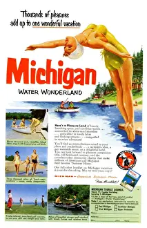 Advertisement, Michigan Water Wonderland