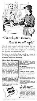 Encouraging Prints: Advert for The Ministry of Food 1941