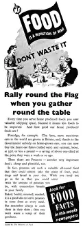 Advert for The Ministry of Food 1941