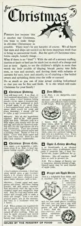 Advert for the Ministry of Food 1943