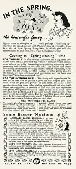 Advert for the Ministry of Food 1945