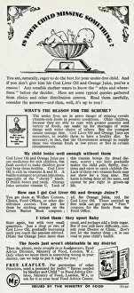 Encouragement Collection: Advert for the Ministry of Food 1946