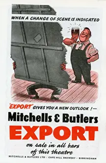 Change Prints: Advertisement for Mitchells & Butlers Export Beer