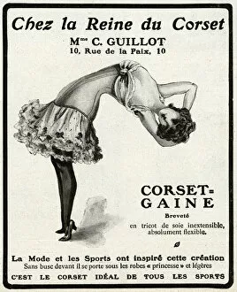 Advertises Gallery: Advert for Mme Guillots Corsets 1906