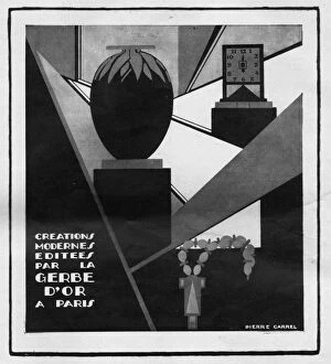Images Dated 11th May 2011: Advert for modern creations by Gerbe d Or, 1920s, Paris