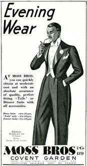 Advert for Moss Bros evening wear 1933