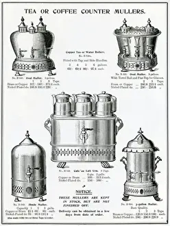 Muller Prints: Advert for Mullers tea & coffee dipensers