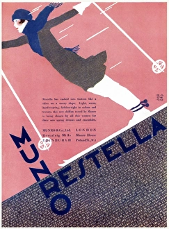 Images Dated 16th July 2012: Advert for Munro fabrics 1930