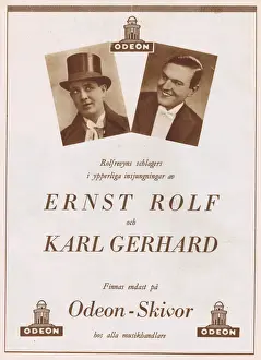 Advert for music from Ernst Rolfs 1931 show - China Theatre