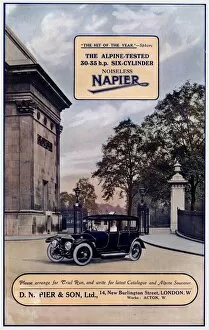 Acton Collection: Advertisement, Napier car
