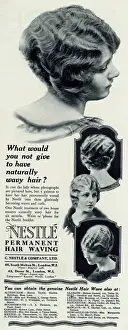Styling Prints: Advert for Nestle permanent hairwave 1923