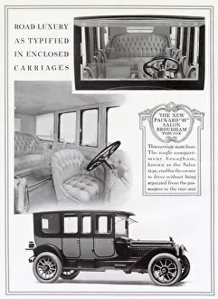 Advertisement for the new Pack 48'Salon Brougham, motor car able to seat four