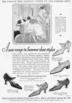 Advert for a new range of summer shoe styles