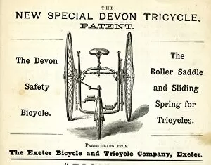 Images Dated 6th September 2017: Advertisement, New Special Devon Tricycle
