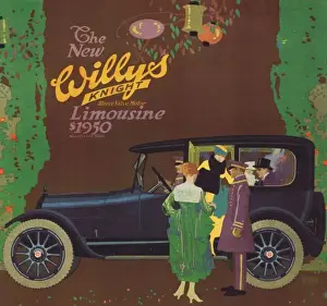 Advert for the new Willys-Knight limousine, 1916
