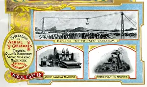 Quarry Prints: Advert, Nicol Esplin, Aerial Cableways, Arbroath, Scotland